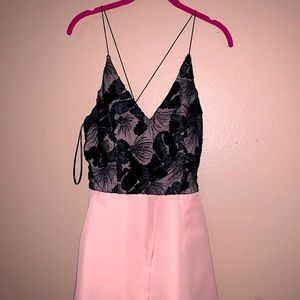 Cross back strap dress